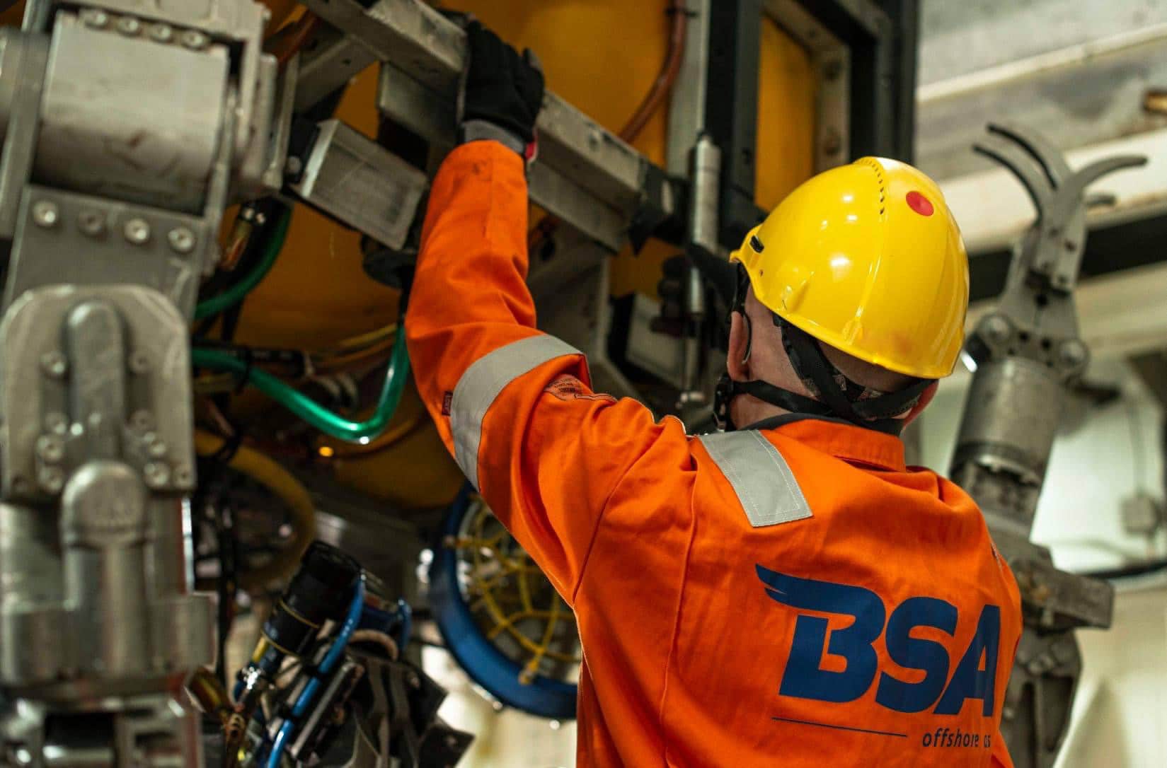 BSA offshore engineer working on a project